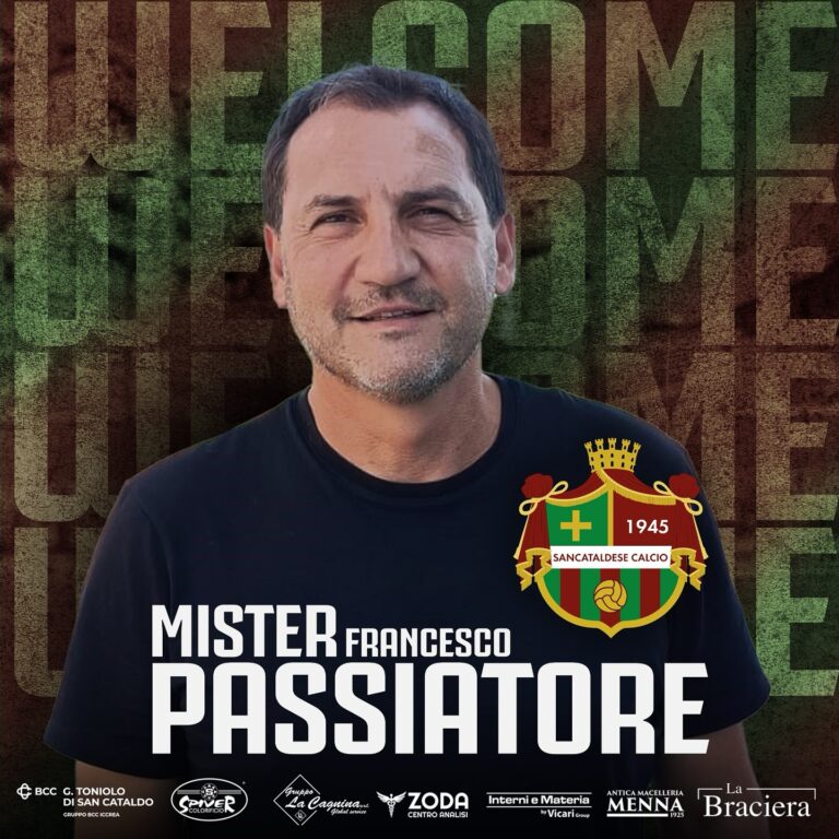 Calciomercato la Sancataldese annuncia Mister Passiatore