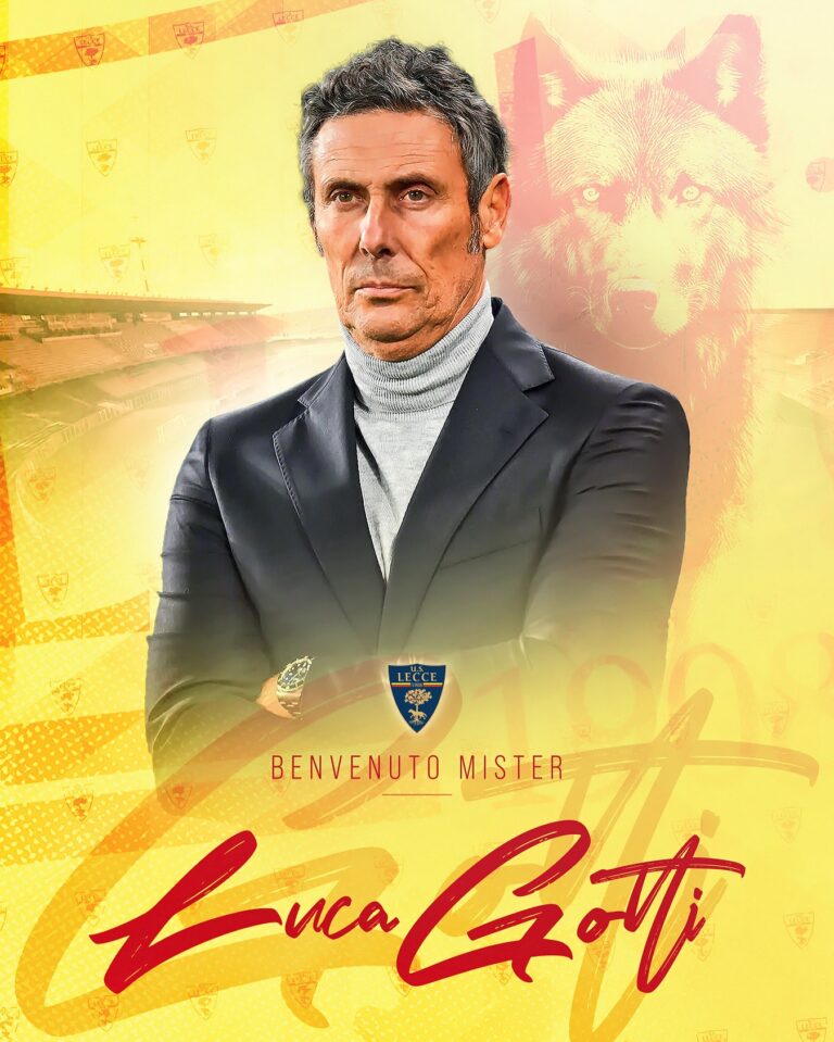 Lecce arriva Luca Gotti in panchina