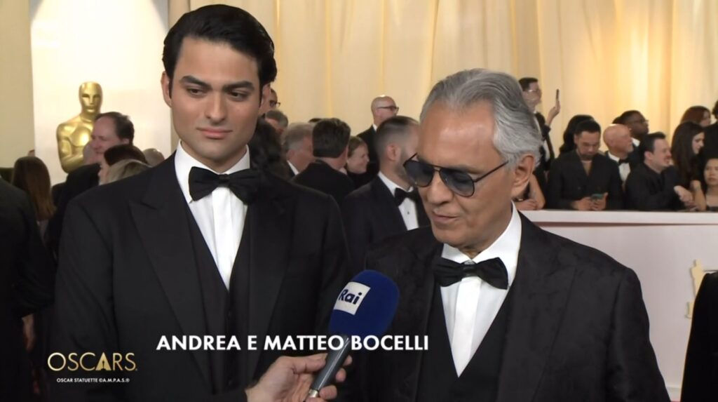 Andrea e Matteo Bocelli Oscar 2024