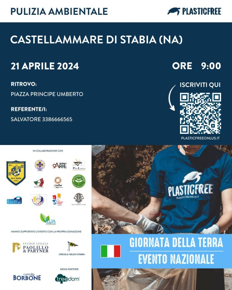 Castellammare Di Stabia evento Plastic Free per l’Ambiente