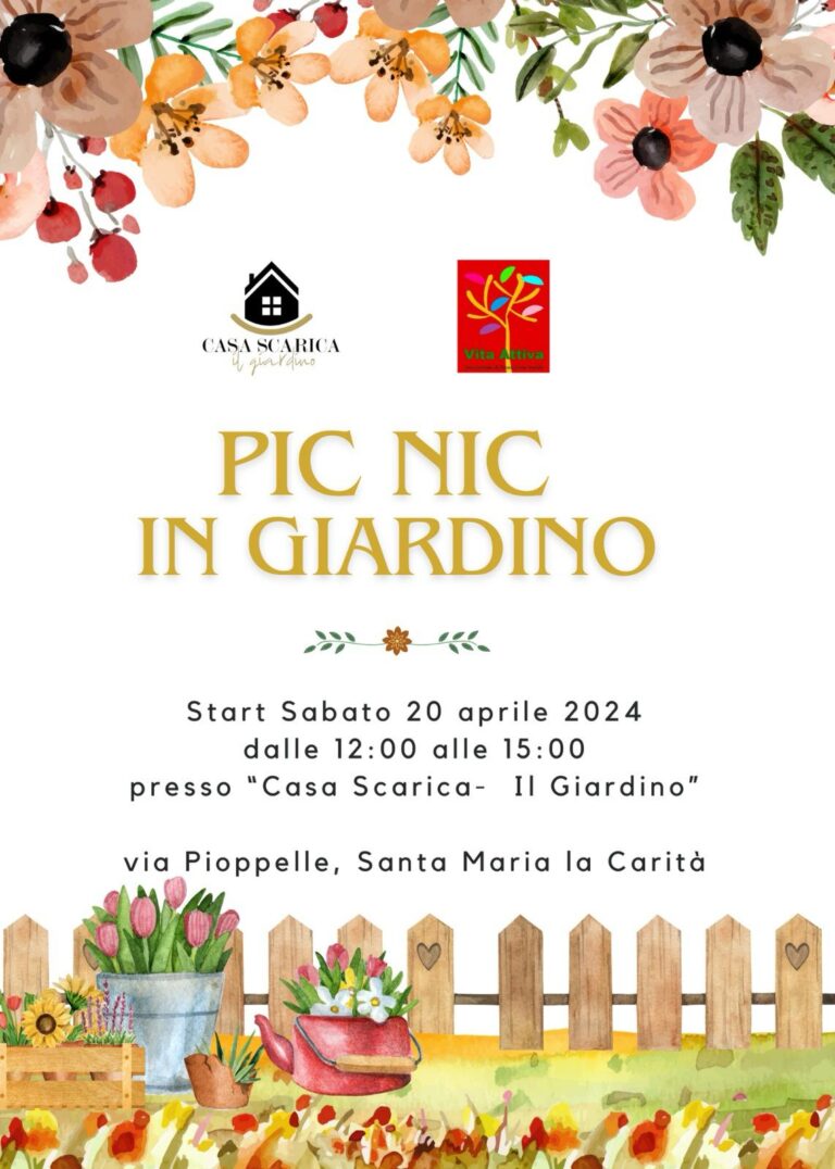 Santa Maria la Carità, Casa Scarica presenta “Pic Nic in giardino”