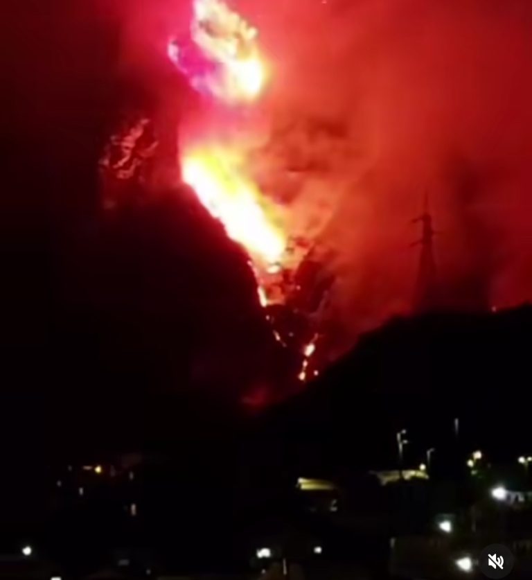 Vasto incendio a Napoli. Paura per alcune abitazioni