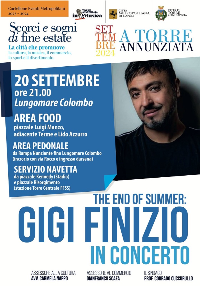 Gigi Finizio in concerto a Torre Annunziata, le info utili