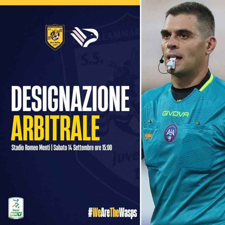 Juve Stabia Palermo la direzione di gara