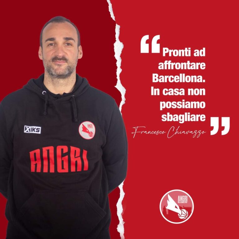 Angri coach Francesco Chiavazzo, alla vigilia