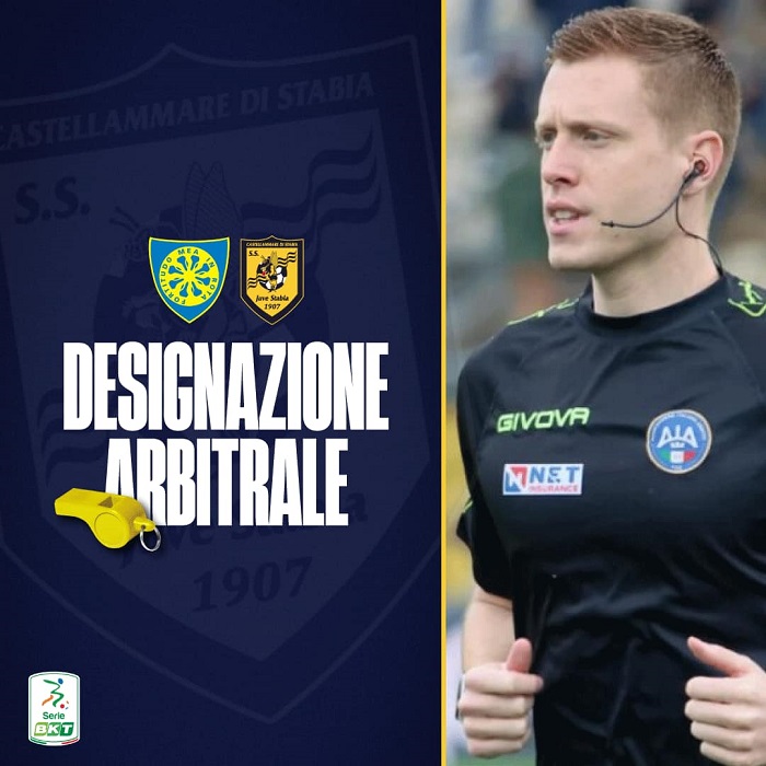 Carrarese-Juve Stabia: arbitra Bonacina di Bergamo