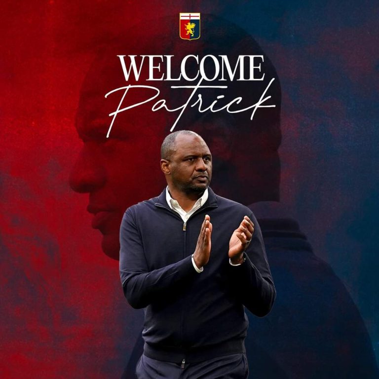 Genoa ufficiale Viera in panchina