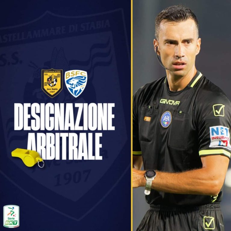 Juve Stabia Brescia la direzione di gara