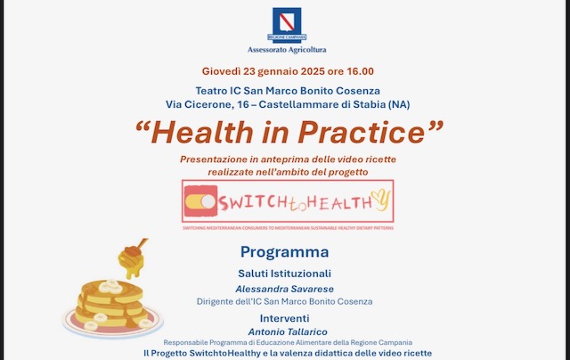 Health in Practice, le video ricette di SWITCHtoHEALTHY per promuovere la dieta mediterranea