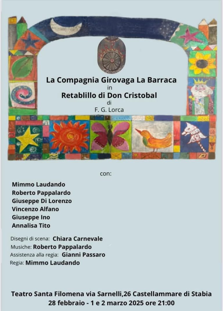 Don Cristobal lo spettacolo al teatro Santa Filomena