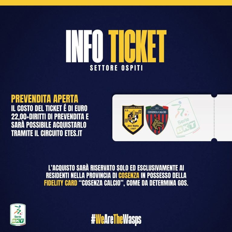Juve Stabia Cosenza news settore ospiti