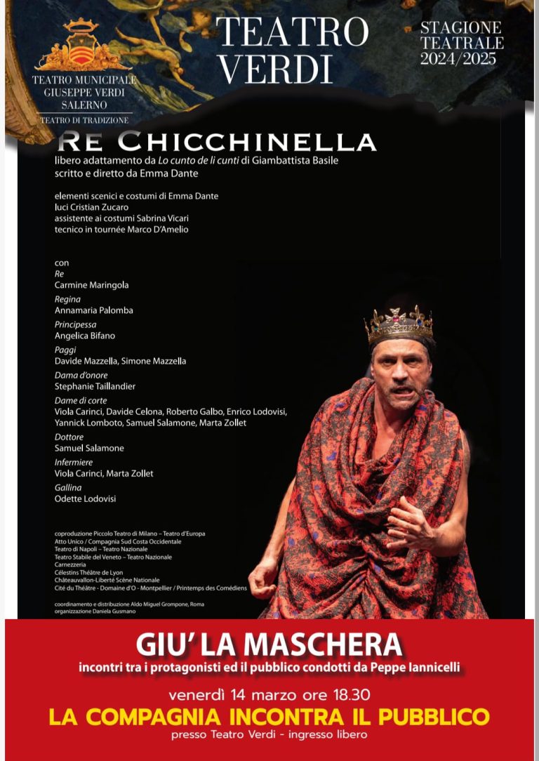 Salerno, al Teatro Verdi va in scena Re Chicconella