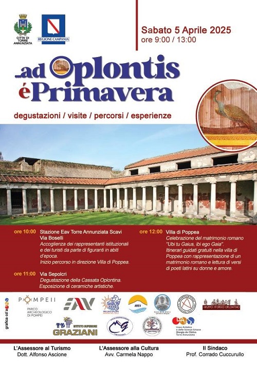 Torre Annunziata “A Oplontis è Primavera!” il dettaglio di questa iniziativa