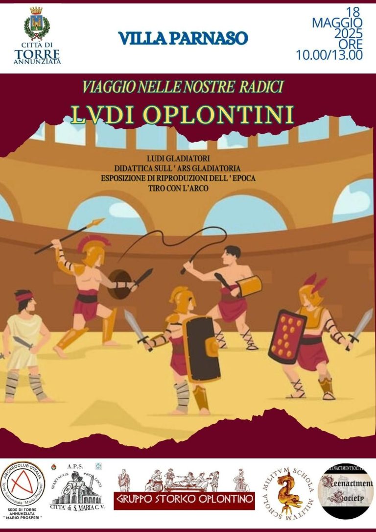 Torre Annunziata arriva lo spettacolo dei Gladiatori
