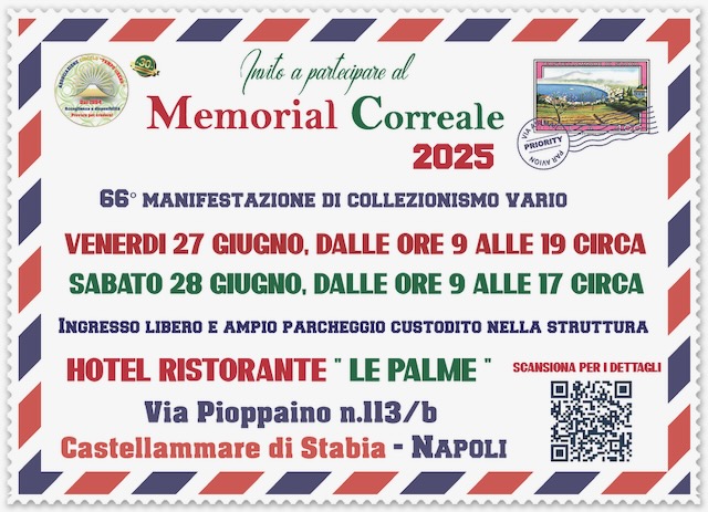 Memorial Correale: il cuore del collezionismo italiano torna a battere a Castellammare di Stabia