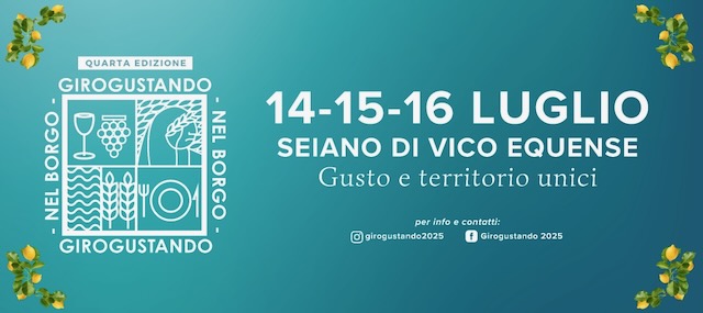 Girogustando 2025: tre serate tra gusto, arte e spettacolo a Seiano di Vico Equense