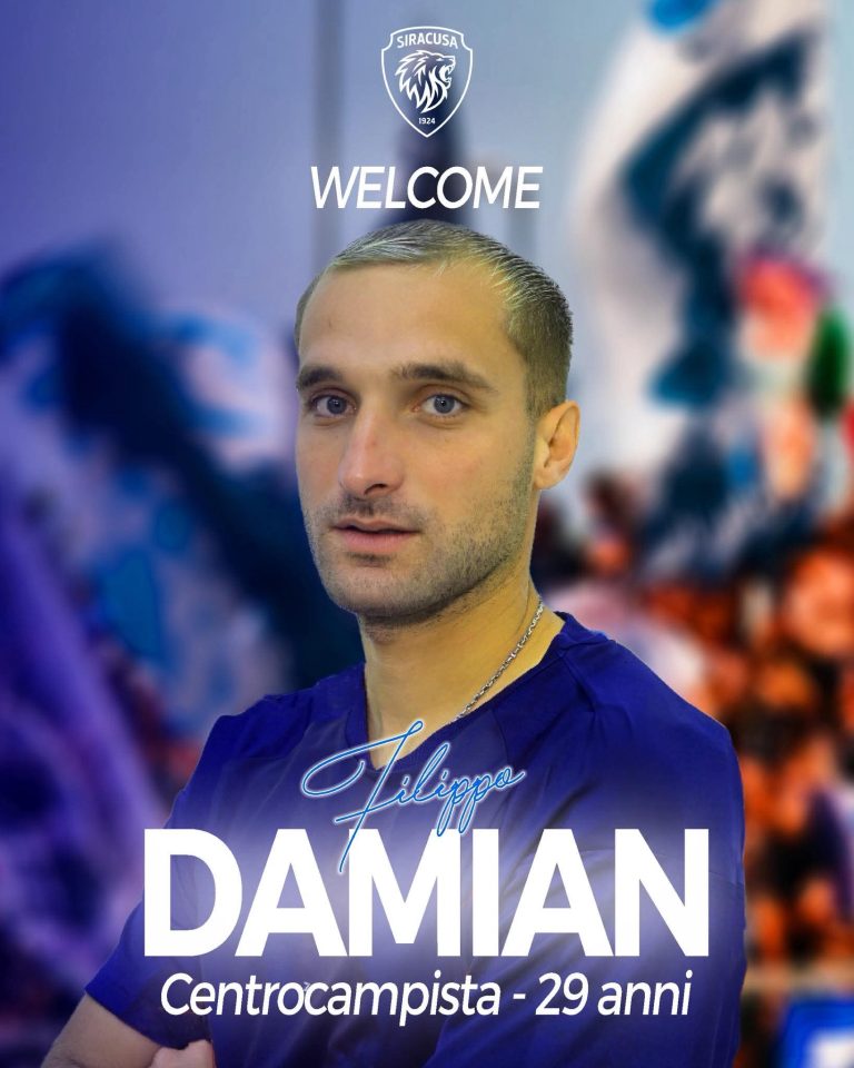 Calciomercato Siracusa: ufficiale Filippo Damian