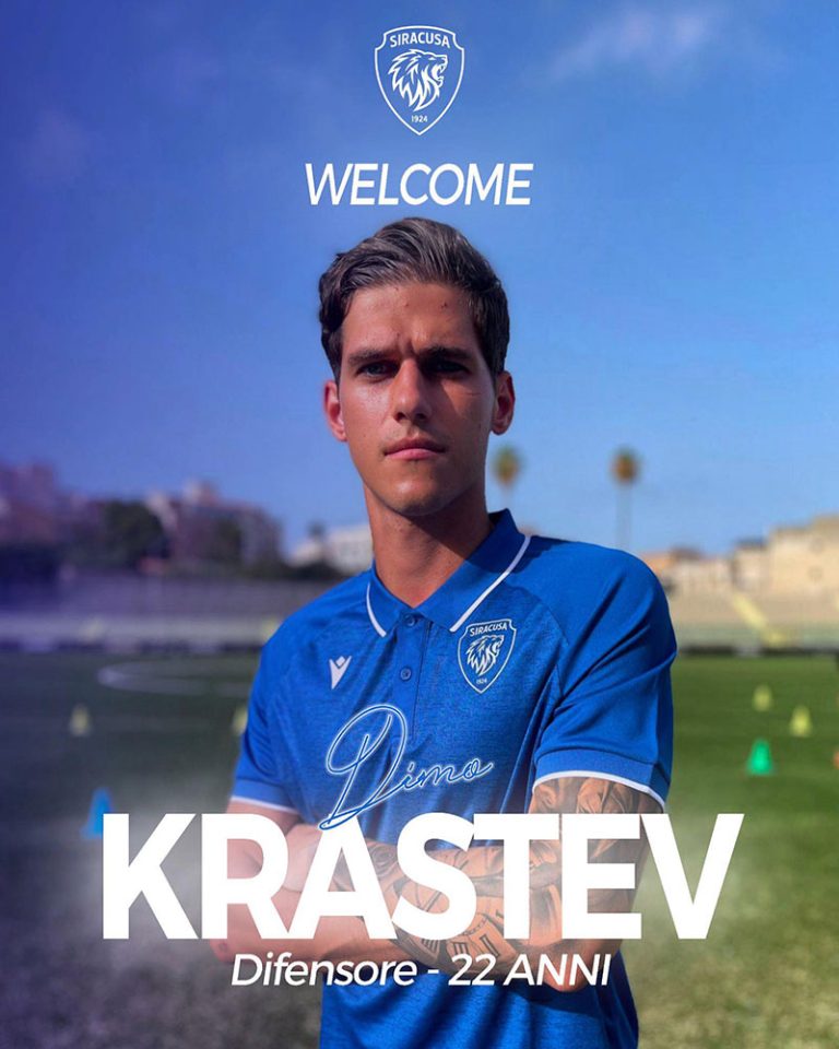 Siracusa Calcio, ufficiale Krastev, la firma in diretta SkySport