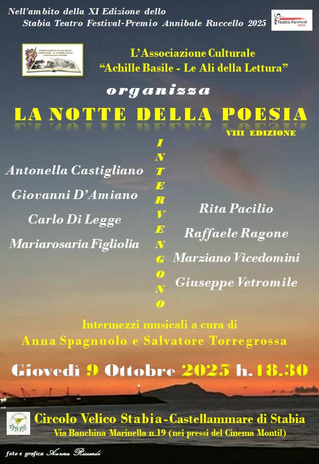 Castellammare Di Stabia ritorna la Notte della poesia