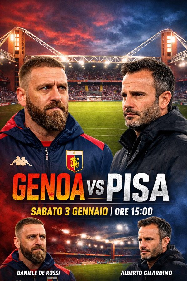 Verso Genoa-Pisa: De Rossi recupera Leali, Gilardino con il dubbio Nzola