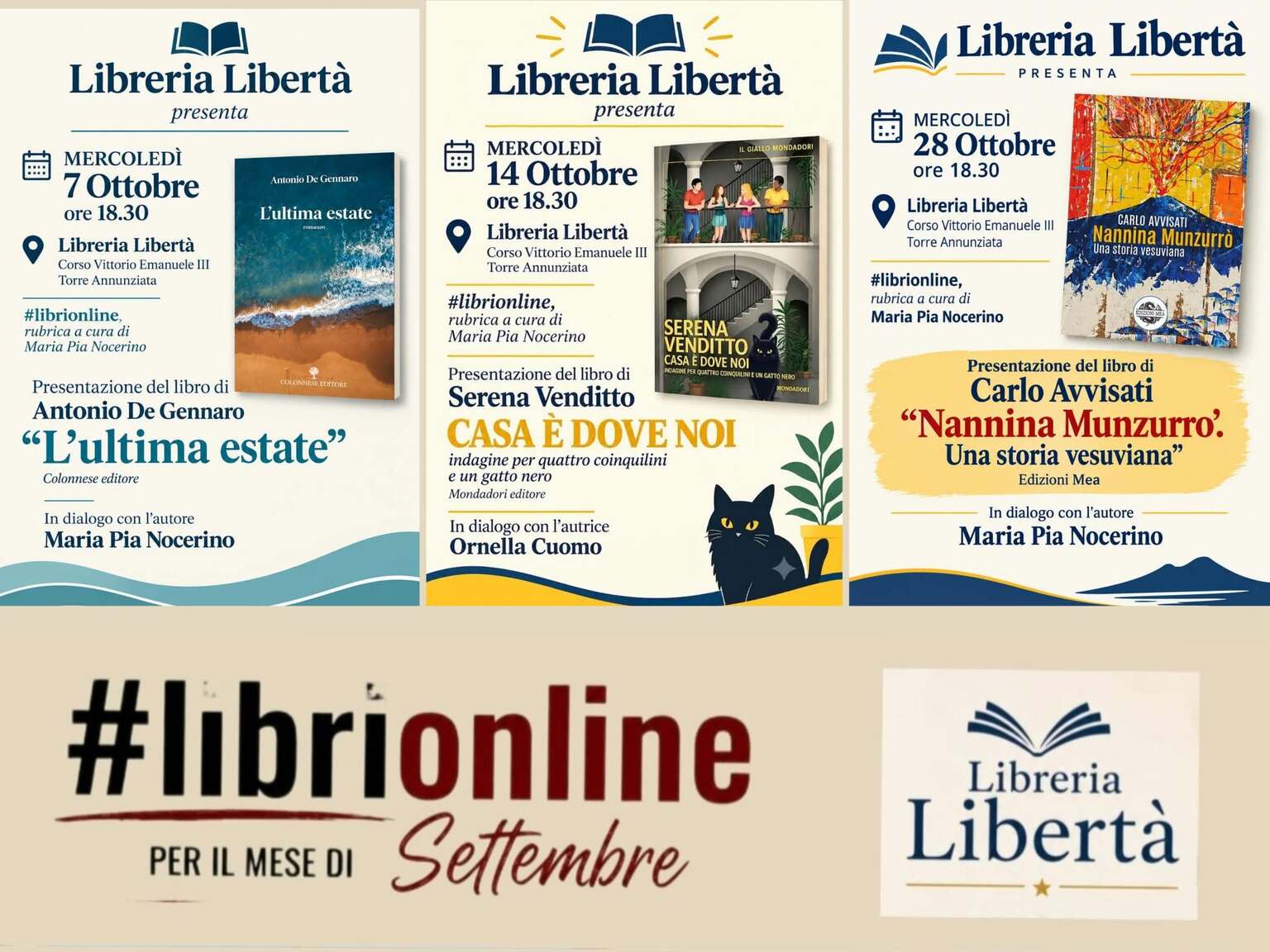 LibriOnLine - appuntamenti di ottobre